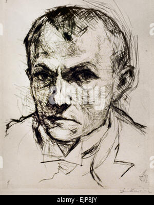 Self Portrait 1914 Max Beckmann 1884-1950 Allemand Allemagne Banque D'Images