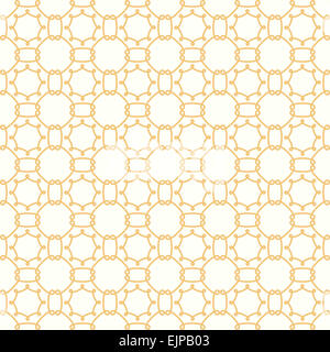 Des formes géométriques symétriques vector jaune toile textile. Peut être utilisé comme modèle de tissu. Banque D'Images