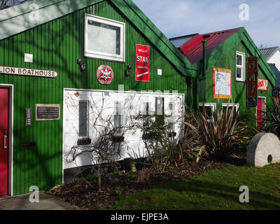 Lion Boathouse, Eel Pie Island, Twickenham, London Banque D'Images