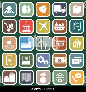 Télévision La chaîne d'icônes sur fond vert, vecteur d'actions Illustration de Vecteur