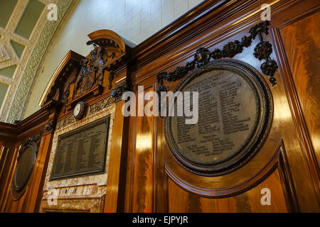 Bradford City Hall, Town Hall ou comme il est connu localement, une vue sur l'intérieur d'une journée de visite Banque D'Images