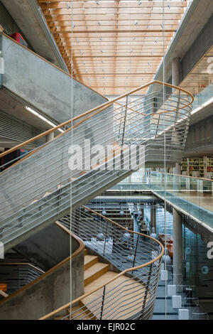 Centre d'information scientifique et universitaire, Katowice, Pologne. Architecte : HS99 , 2012. Banque D'Images