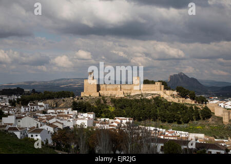 L'Alcazaba de Malaga, Andalousie, Espagne Banque D'Images