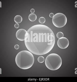 Résumé fond brillant, gris avec bulle stock vector Illustration de Vecteur