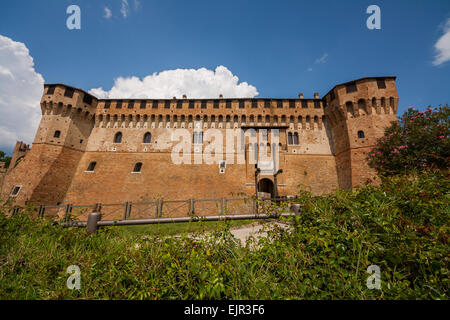 Château de Gradara, Gradara, Pesaro e Urbino, Marche, Italie Banque D'Images