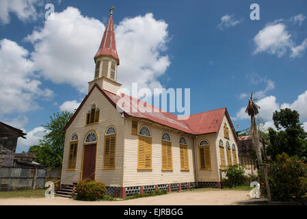 Église en bois, Paramaribo, Suriname Banque D'Images