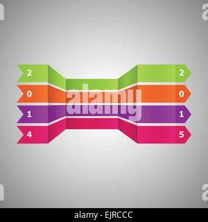 Abstract bannière pour bonne année 2015, stock vector Illustration de Vecteur