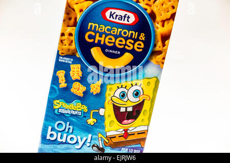 Macaroni au fromage Kraft logo box Banque D'Images