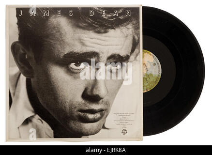 Album de James Dean du dialogue et de la musique de l'est d'Eden et Rebel without a Cause Banque D'Images