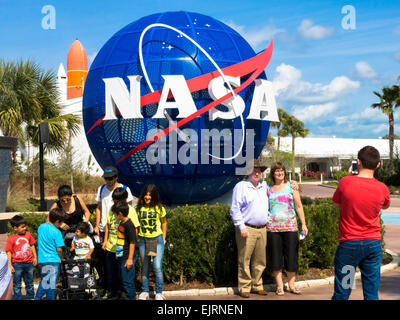 Le Kennedy Space Center Visitor Complex, Cap Canaveral, Floride, USA Banque D'Images