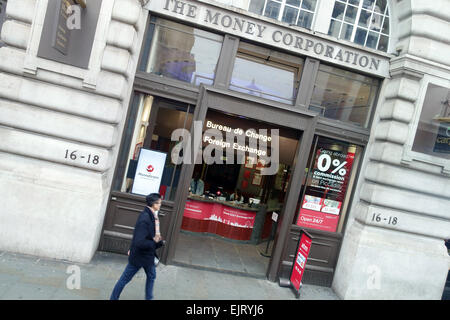 La Société d'argent bureau de change dans Piccadilly, Londres Banque D'Images