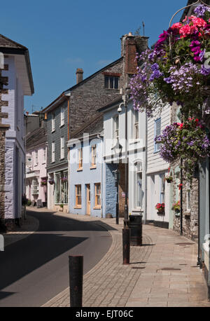 Le petit bourg de Ashburton sur le bord de Dartmoor National Park, Devon, Angleterre Banque D'Images