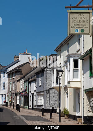 Le petit bourg de Ashburton sur le bord de Dartmoor National Park, Devon, Angleterre Banque D'Images