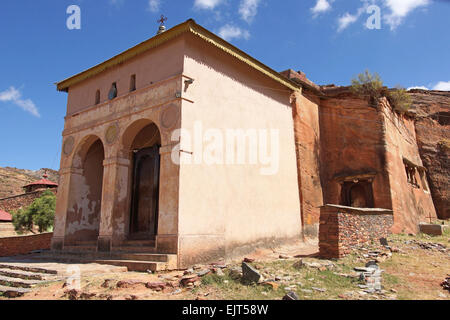 Église Abreha Atsbeha monolithique, Tigray, Éthiopie, Afrique Banque D'Images