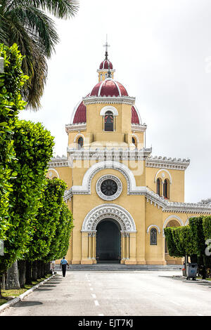 Église Cimetière Christophe Colomb à La Havane Cuba Banque D'Images
