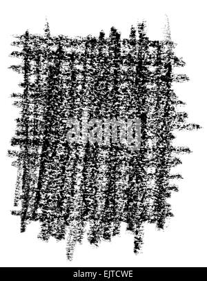 Close up d'un crayon strokeon fond blanc Banque D'Images