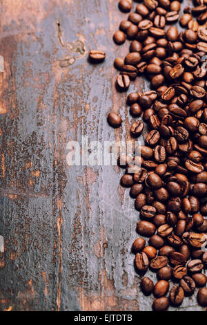 Café sur grunge background Banque D'Images