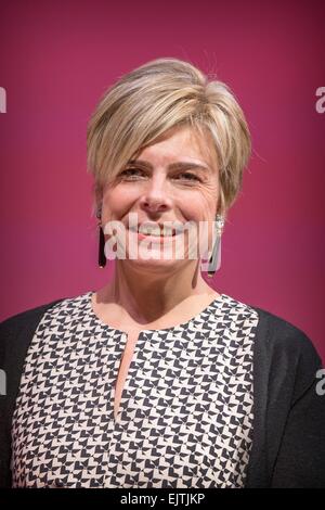 Bruxelles, Belgique, le 31 mars, 2015. La Princesse Laurentien des Pays-Bas assiste à la cérémonie de remise des prix de la 'FEC La Princesse Margriet Award pour la Culture", prix de la Fondation européenne de la culture (FEC), 31 mars 2015, à Bruxelles. Dpa : Crédit photo alliance/Alamy Live News Banque D'Images