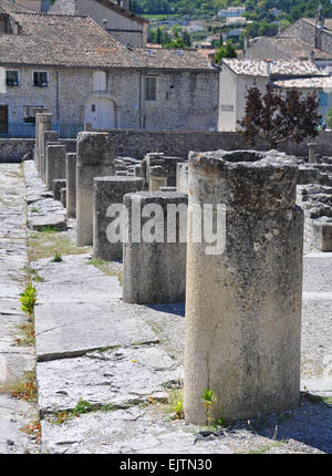 La Villasse, ces vastes ruines romaines sont à Vaison-La-Romaine, Provence, France. Ces vestiges sont situés dans t Banque D'Images