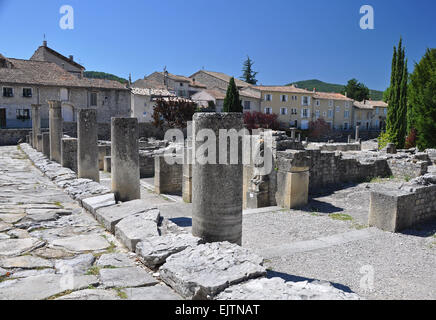 La Villasse, ces vastes ruines romaines sont à Vaison-La-Romaine, Provence, France. Banque D'Images