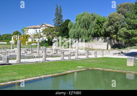 La Villasse, ces vastes ruines romaines sont à Vaison-La-Romaine, Provence, France. Ces vestiges sont situés dans t Banque D'Images