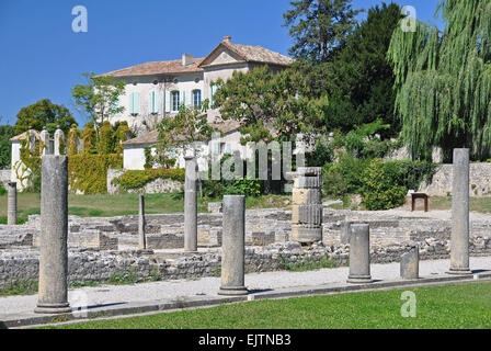 La Villasse, ces vastes ruines romaines sont à Vaison-La-Romaine, Provence, France. Banque D'Images