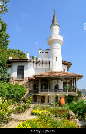 Le Palais de Balchik, l'accueil de la reine Marie de Roumanie, pendant l'occupation de la Roumanie, Bulgarie, Europe Banque D'Images