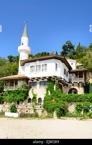 Le Palais de Balchik, l'accueil de la reine Marie de Roumanie, pendant l'occupation de la Roumanie, Bulgarie, Europe Banque D'Images