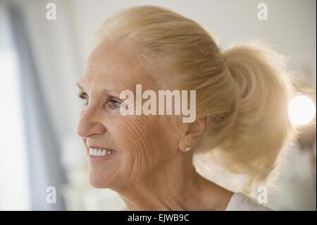 Portrait of blonde woman Banque D'Images