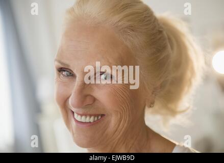 Portrait of blonde woman Banque D'Images