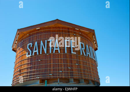 USA New Mexico NM Santa Fe Railway tour de l'eau gare à la Banque D'Images