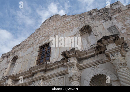 L'Alamo Mission de San Antonio, communément appelé l'Alamo, est le champ de bataille en 1836 Banque D'Images