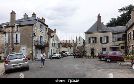 Sancerre est une ville médiévale, commune et canton, située dans le département du centre de la france qui donne sur la loire. Banque D'Images