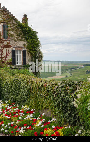 Sancerre est une ville médiévale, commune et canton, située dans le département du centre de la France qui donne sur la Loire. Banque D'Images