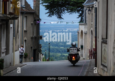 Sancerre est une ville médiévale, commune et canton, située dans le département du centre de la france qui donne sur la loire. Banque D'Images