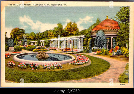 Jardin italien, Maymont Park, Richmond, VA Banque D'Images