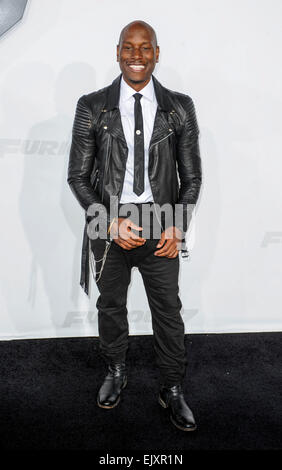 Tyrese Gibson Fast & Furious 7 le 01/04/2015 Premiere film Hollywood/photo alliance Banque D'Images