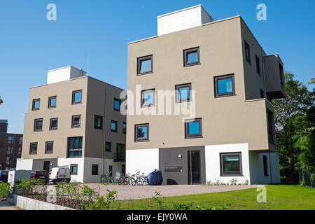 Deux condominiums modernes vu à Hambourg, Allemagne Banque D'Images