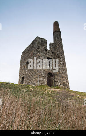 Le Ding Dong Mine d'étain de Cornwall Madron England UK Banque D'Images