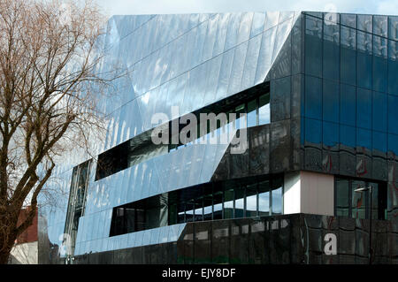 Bâtiment de l'Institut national de graphène (Jestico  + Whiles 2015), Booth Street East, Manchester, Angleterre, RU Banque D'Images