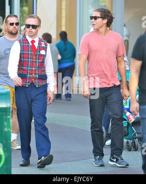 Heidi Klum prend son petit ami Vito Schnabel et les enfants à Disneyland Park comprend : Vito Schnabel Où : Anaheim en Californie, California, United States Quand : 28 mai 2014 Banque D'Images