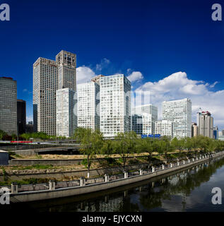 La ville de Beijing, Jianwai SOHO, District de Chaoyang, Chine Banque D'Images