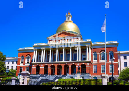 Boston Massachusetts State House golden dome en France Banque D'Images