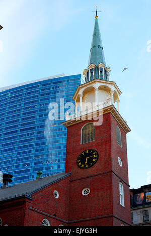 Old South Meeting House de Boston au Massachusetts USA bâtiment Banque D'Images