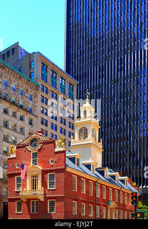 Old State House Boston Massachusetts USA en bâtiment Banque D'Images