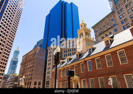 Old State House Boston Massachusetts USA en bâtiment Banque D'Images