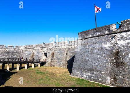 Castillo de San Marcos National Monument, Saint Augustine, Floride Banque D'Images