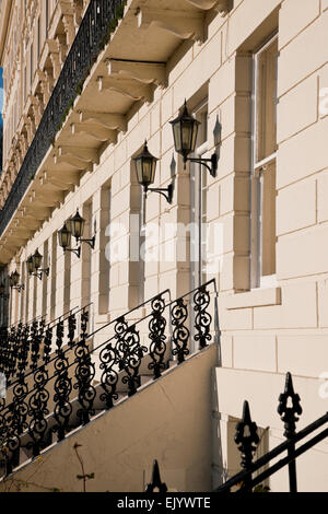 Rangée de maisons de style géorgien terrasse Scarborough North Yorkshire Angleterre Royaume-Uni Grande-Bretagne Banque D'Images