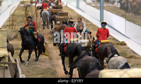 Festung Koenigstein, Allemagne. 24Th Mar, 2015. Modèle d'une pièce en préparation, qui fait partie de la nouvelle exposition permanente de miniatures dans 'lapide regis -- Auf dem Stein des Koenigs' à Festung Koenigstein, Allemagne, 24 mars 2015. L'exposition sera officiellement inaugurée le 1 mai 2015. Photo : Arno Burgi/dpa/Alamy Live News Banque D'Images