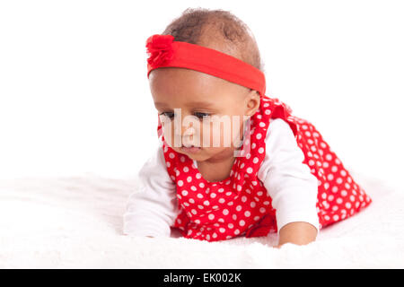 Portrait de petite fille afro-américaine - les noirs Banque D'Images